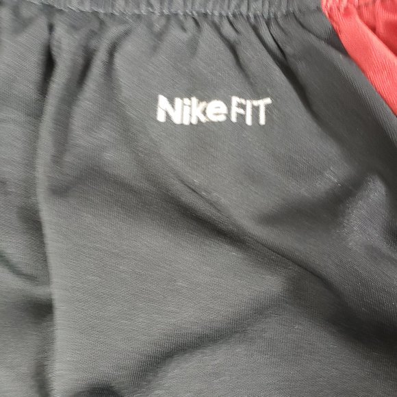 Nike Fit Mens XL Black Red Activewear Shorts - Picture 4 of 8